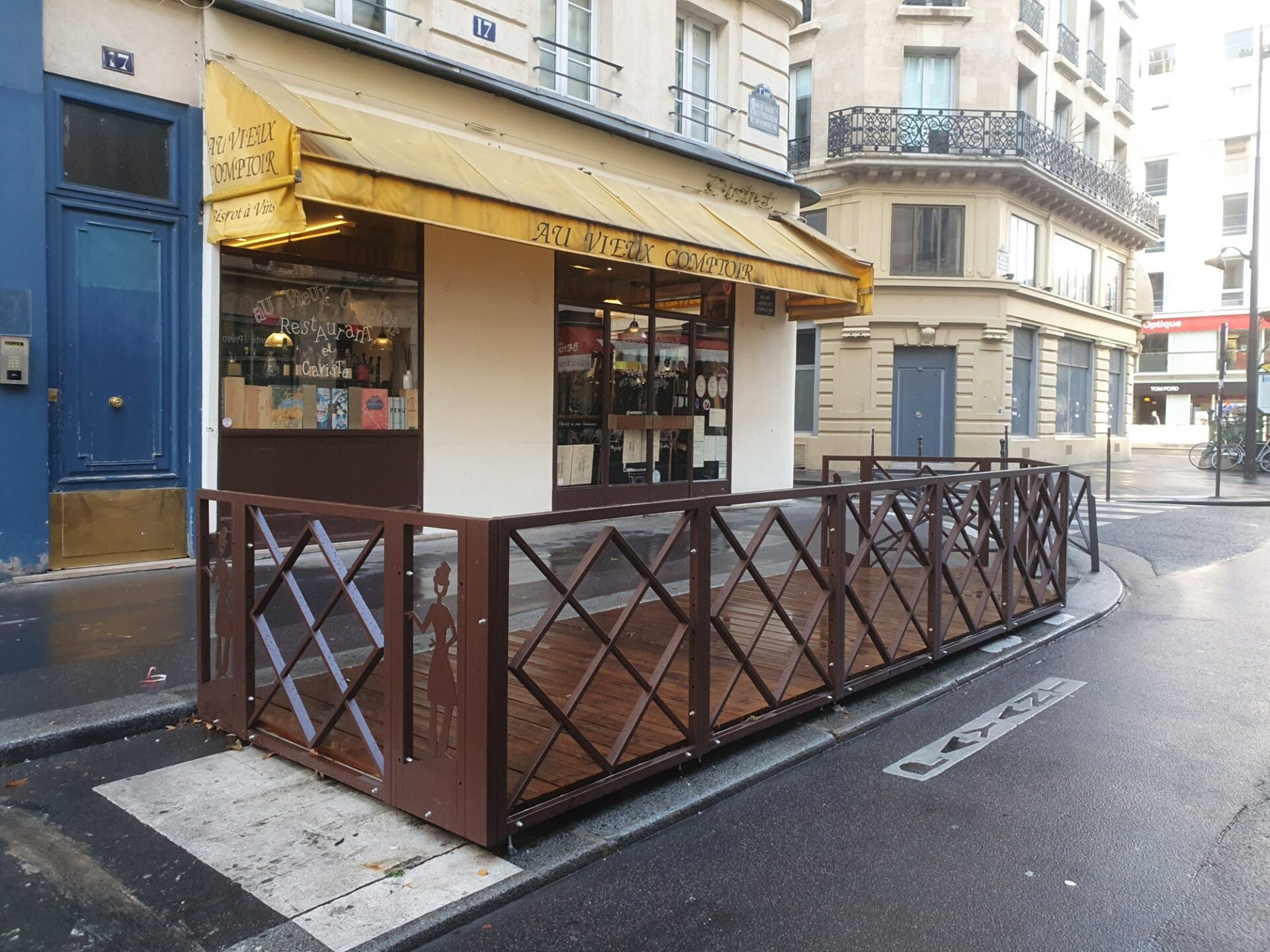 Garde-corps personnalisé Au Vieux Comptoir